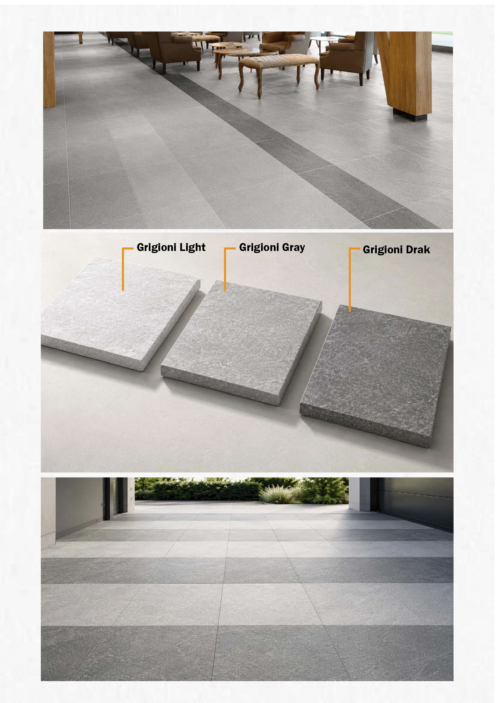 กระเบื้องแกรนิต โฮโมจีนัส (Homogeneous)_30x60CM_รุ่น Alpi Granito (อัลปิ แกรนิตโต้)_สี Grigioni Gray (กริโจนิ เกรย์)_ความหนา 200 มิล_ปูทางเท้า_ห้องน้ำ_ผนัง_ใช้ภายนอก_กันลื่น